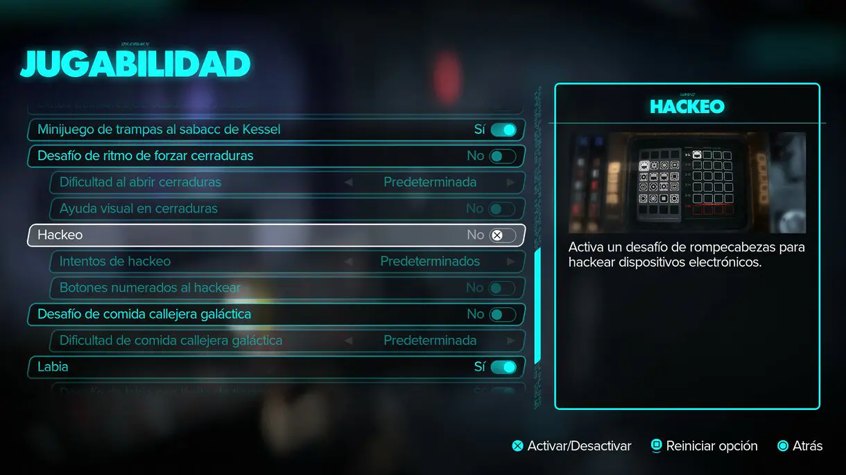 Cómo desactivar el minijuego del Hackeo en Star Wars Outlaws