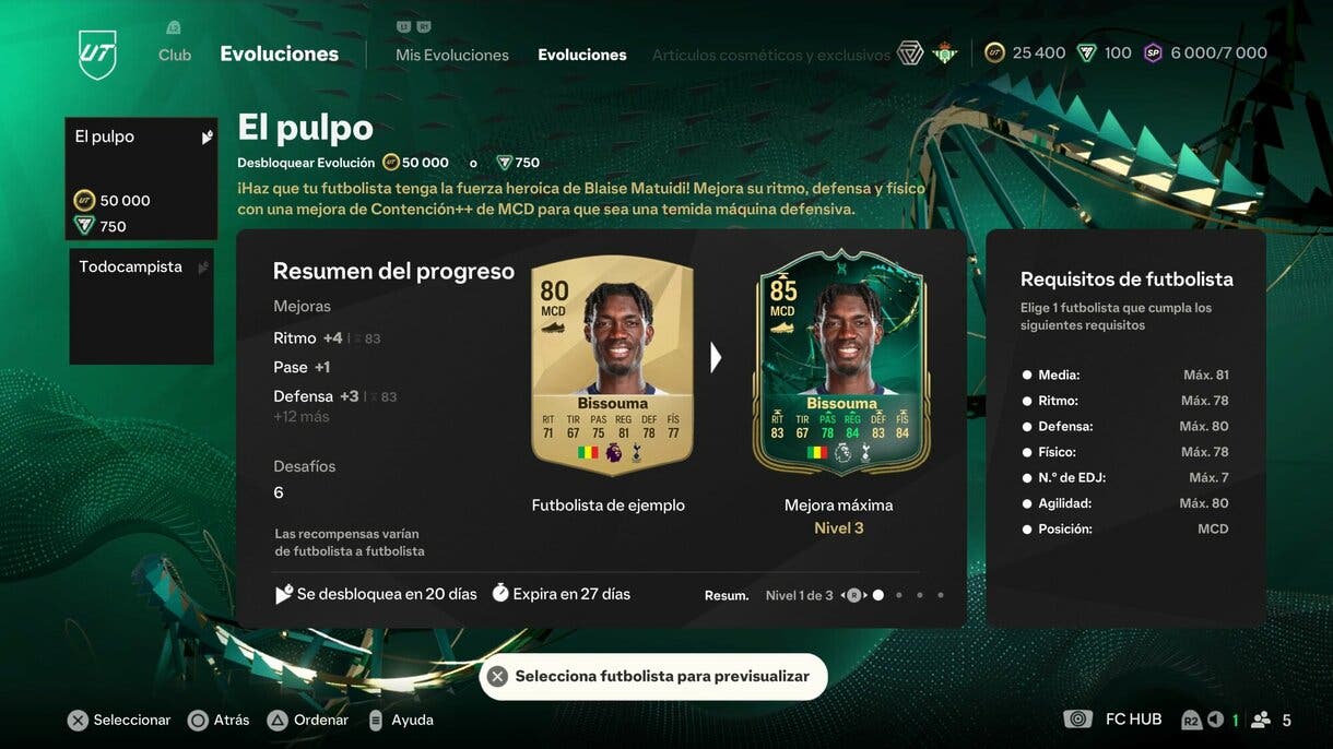 EA Sports FC 25: las 10 MEJORES opciones de la nueva Evolución 'El Pulpo'