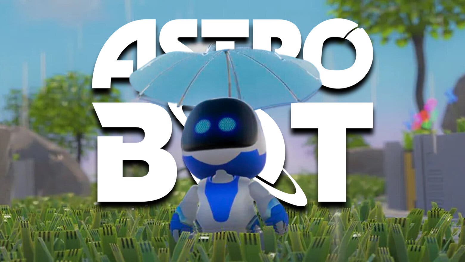 Astro Bot lluvia detalle