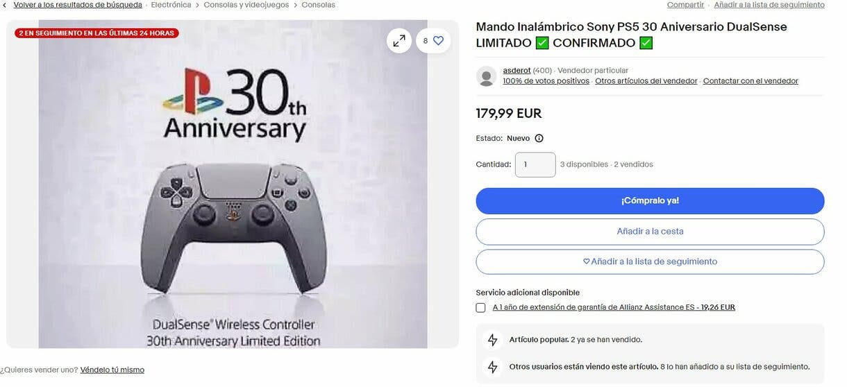 Cómo conseguir el nuevo DualSense de PS5 Edición 30 aniversario: tiendas, precio en reventa y más