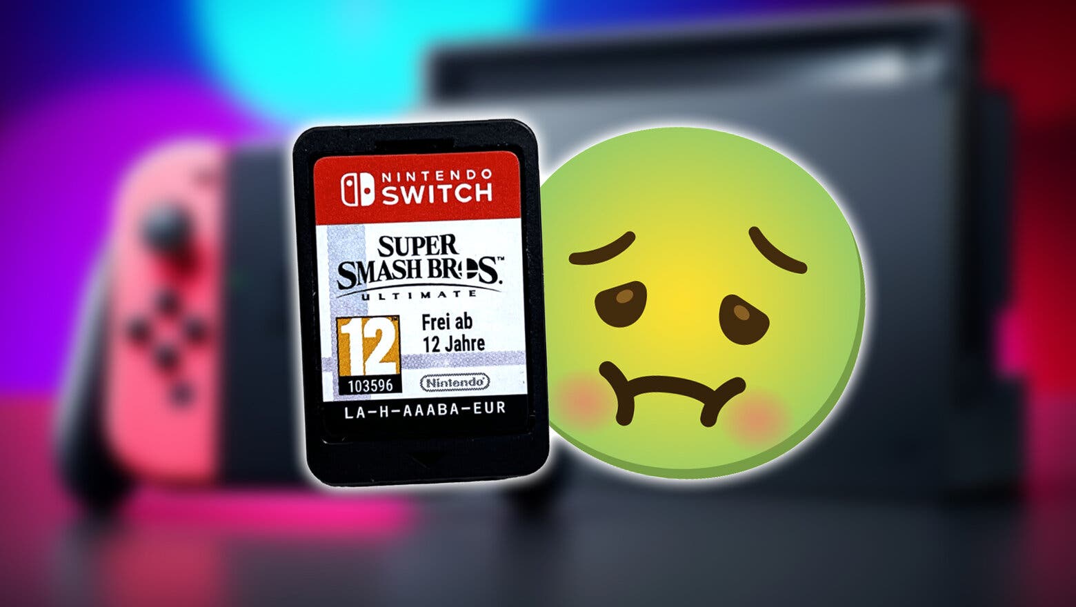 Cartuchos de Nintendo Switch asquerosos material motivo