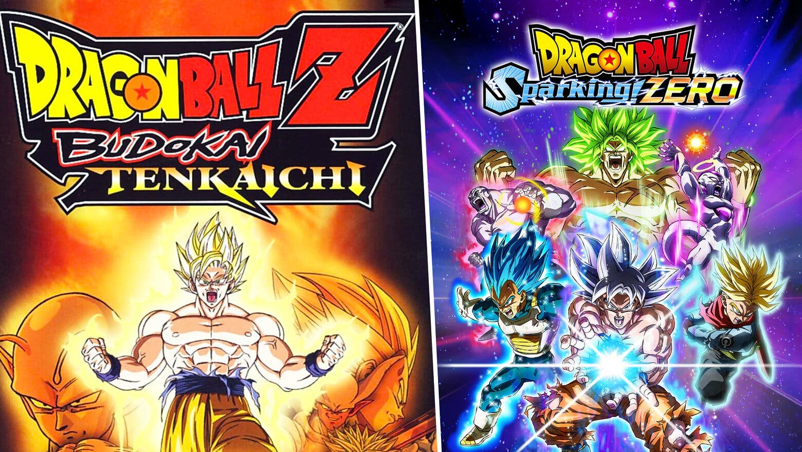 Dragon Ball budokai tenkaichi y sparking zero motivo nombre