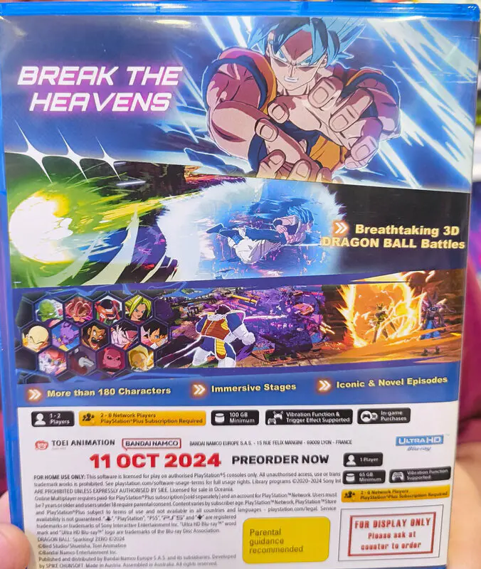 Este es el enorme espacio libre que necesitarás en tu PS5 para poder instalar Dragon Ball: Sparking! ZERO