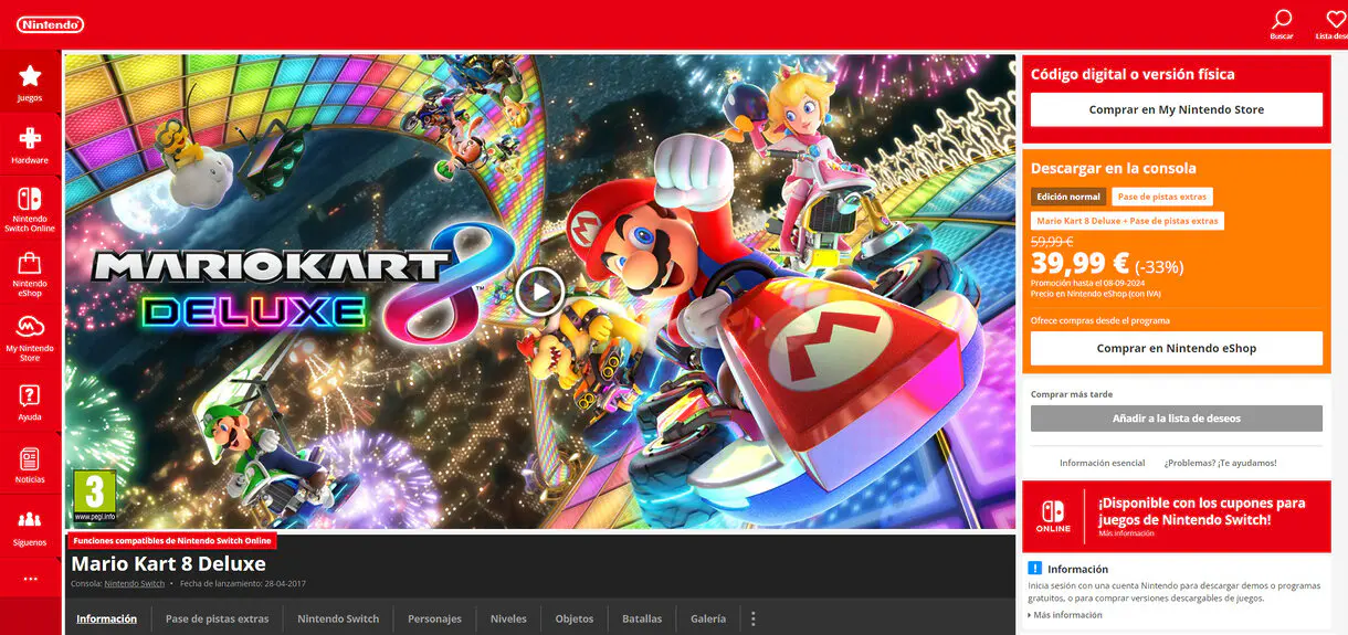Cómo comprar juegos baratos en Nintendo Switch