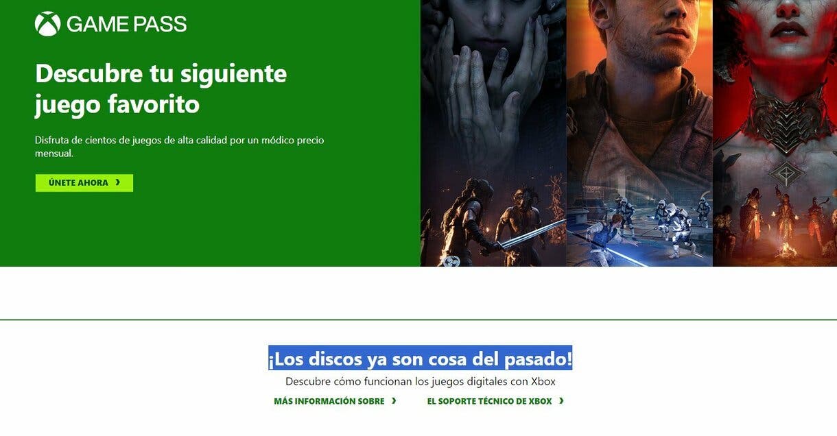 Xbox se despide del formato físico 