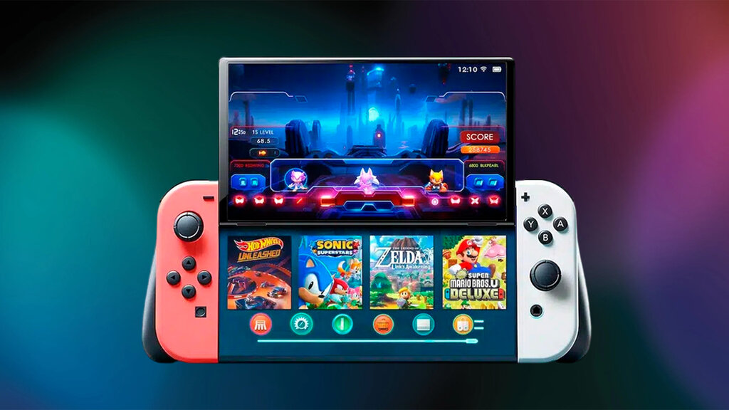 nintendo switch 2 con dos pantallas