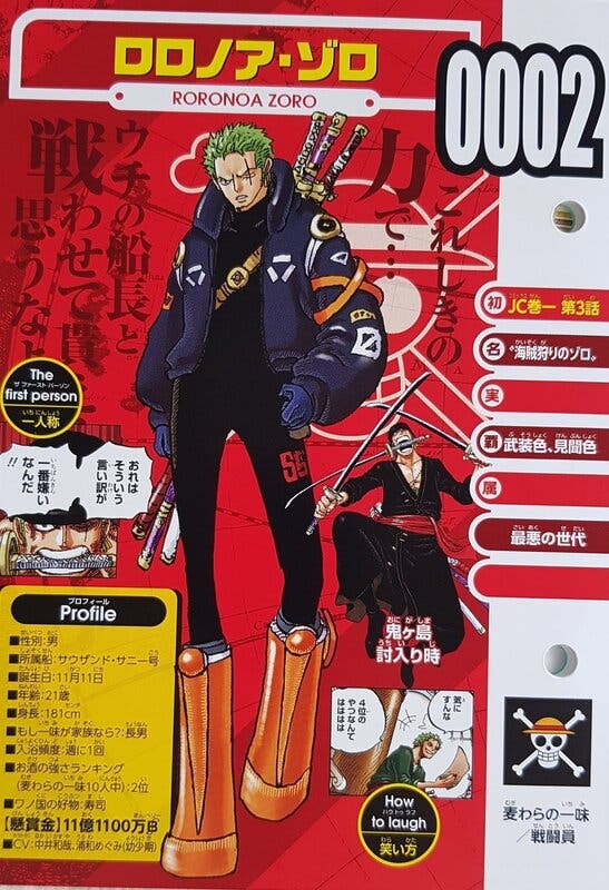 Vivre Card de Zoro