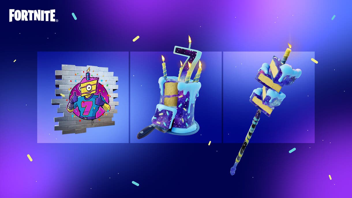 Objetos de cumpleaños de Fortnite