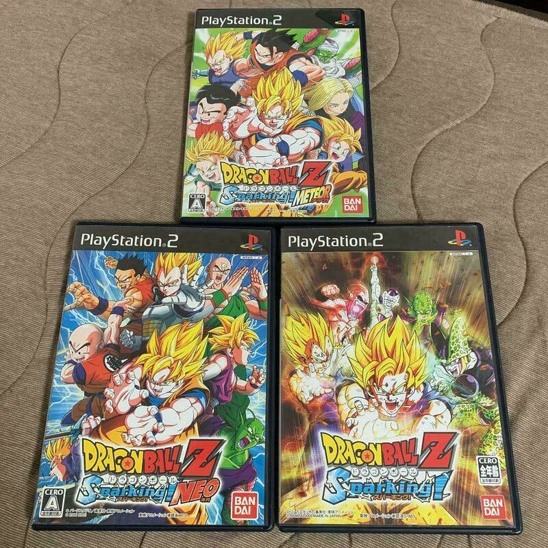 Portadas de la saga Dragon Ball: Budokai Tenkaichi en PS2