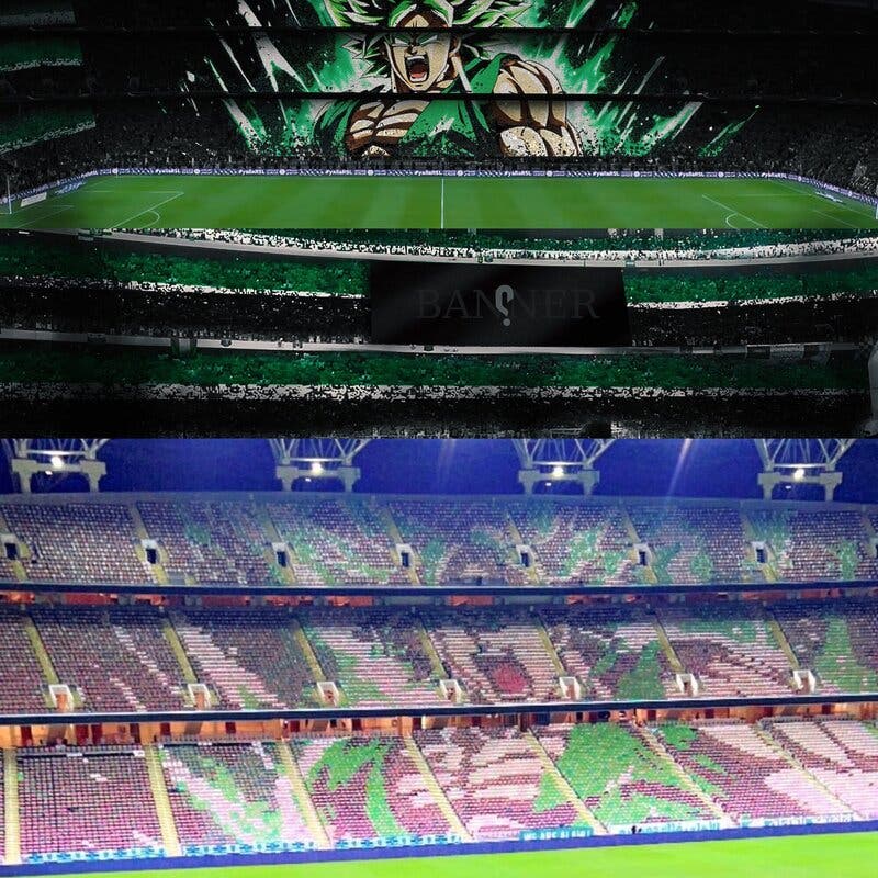 El enorme tifo de Broly del Al Ahli