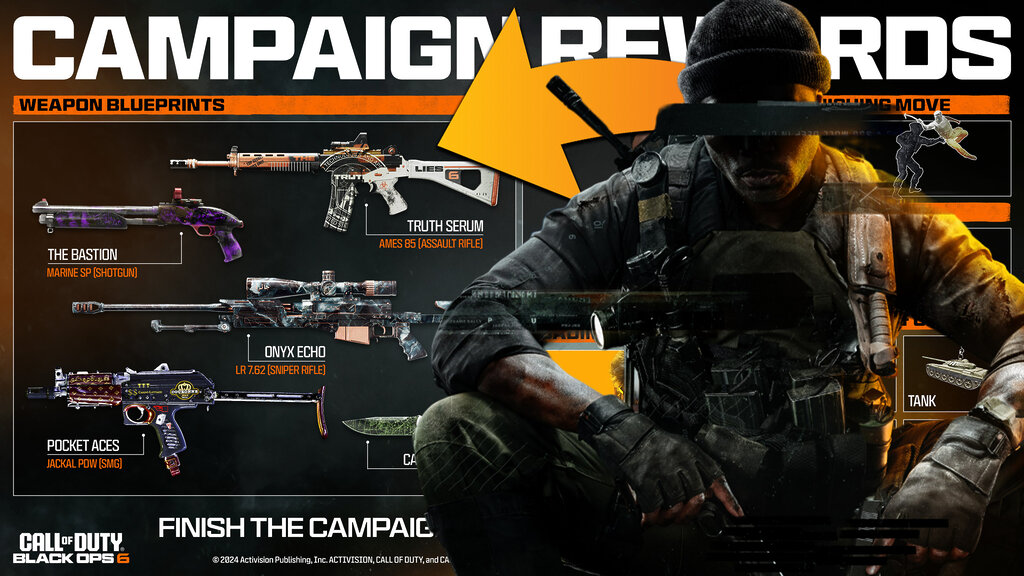 Black Ops 6: estas son todas las recompensas GRATIS por completar el modo historia del juego