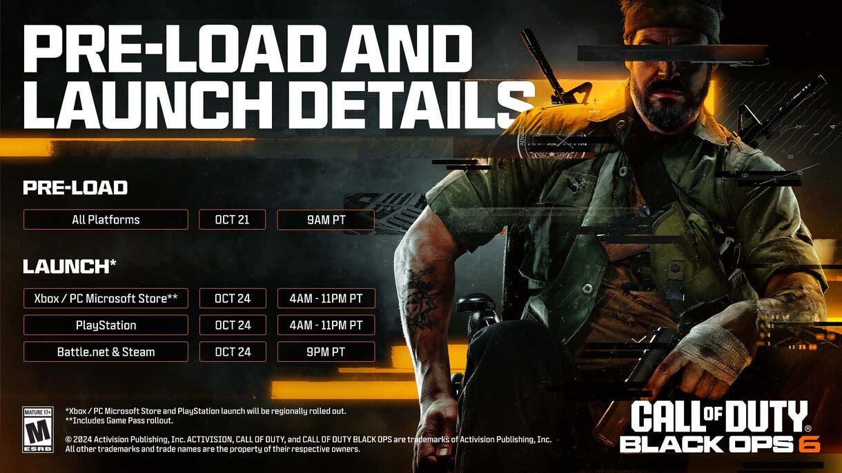 ¿Cuándo se podrá jugar a Black Ops 6? Estos son los horarios de lanzamiento por países