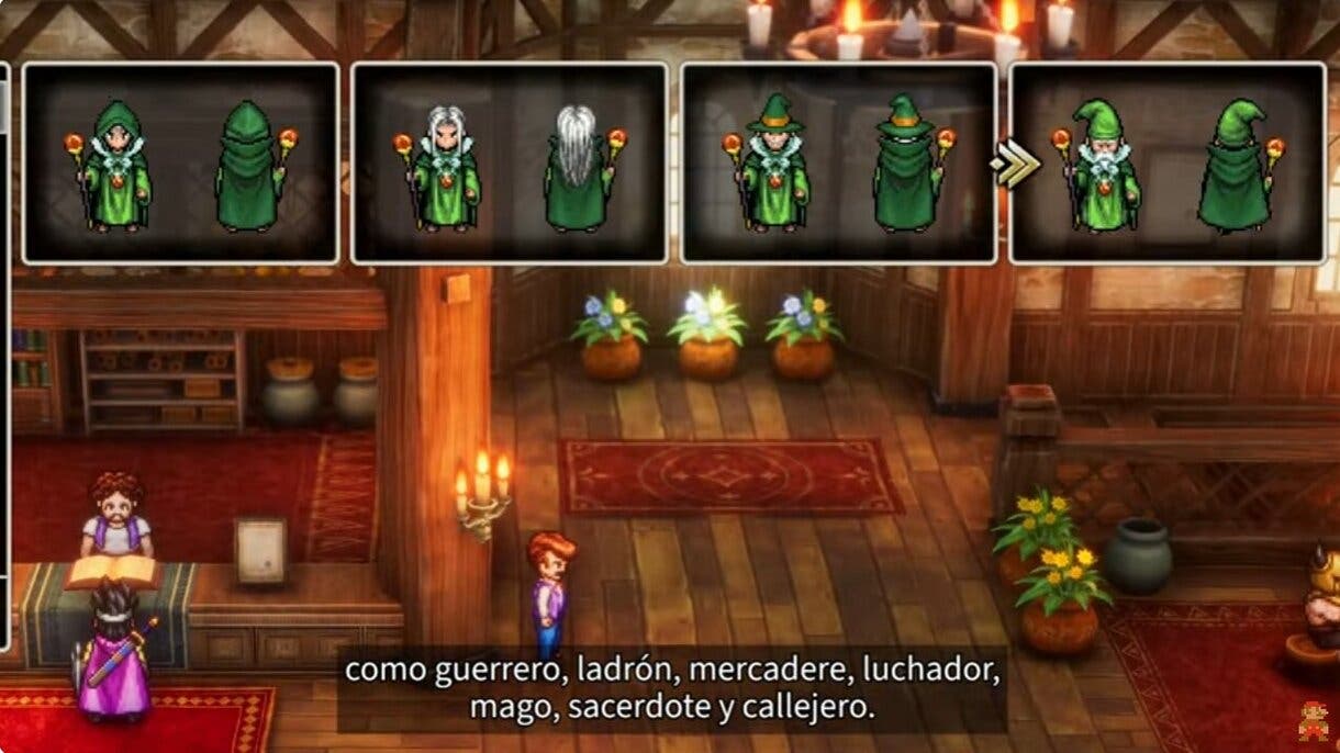 Vocaciones en Dragon Quest III HD-2D Remake