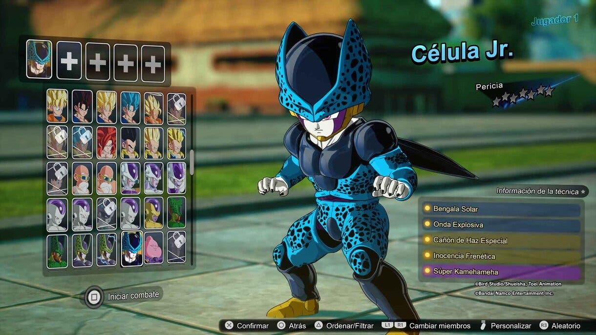 Célula Jr Dragon Ball Sparking ZERO