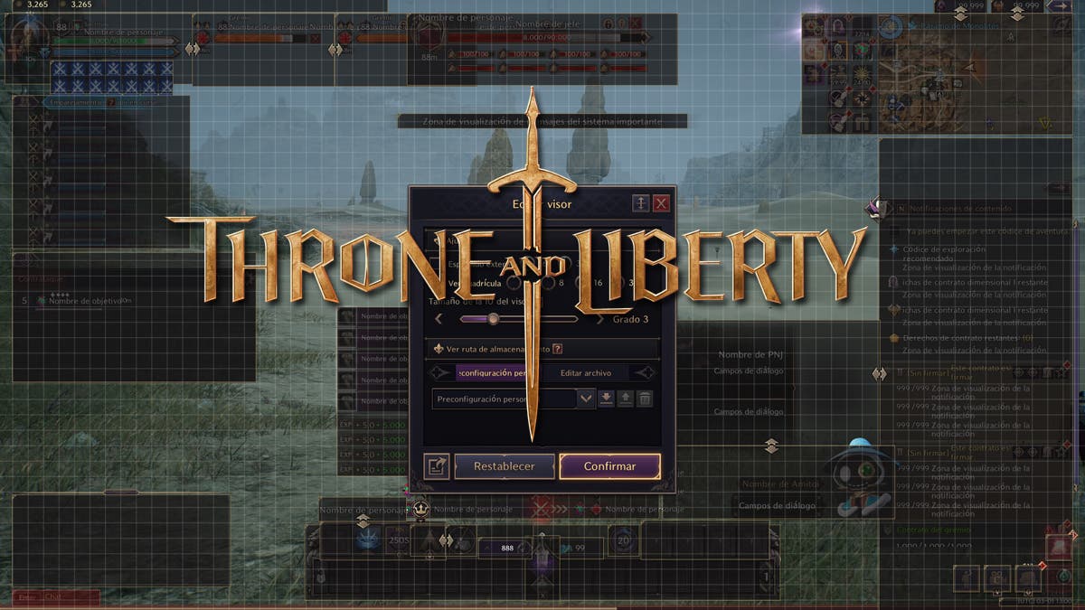 Cómo personalizar la interfaz de Throne and Liberty