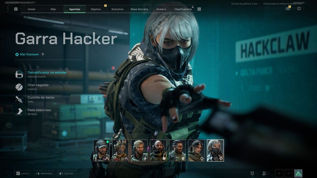 Garra Hacker Delta Force