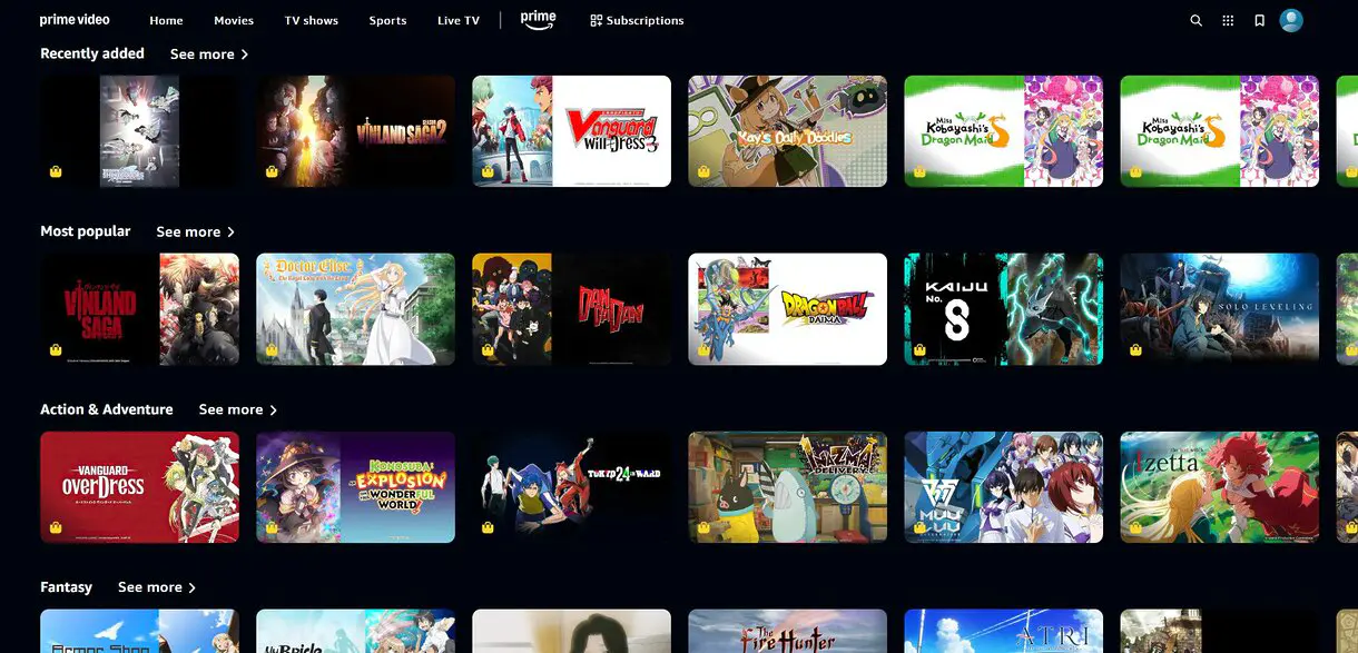 anime prime video
