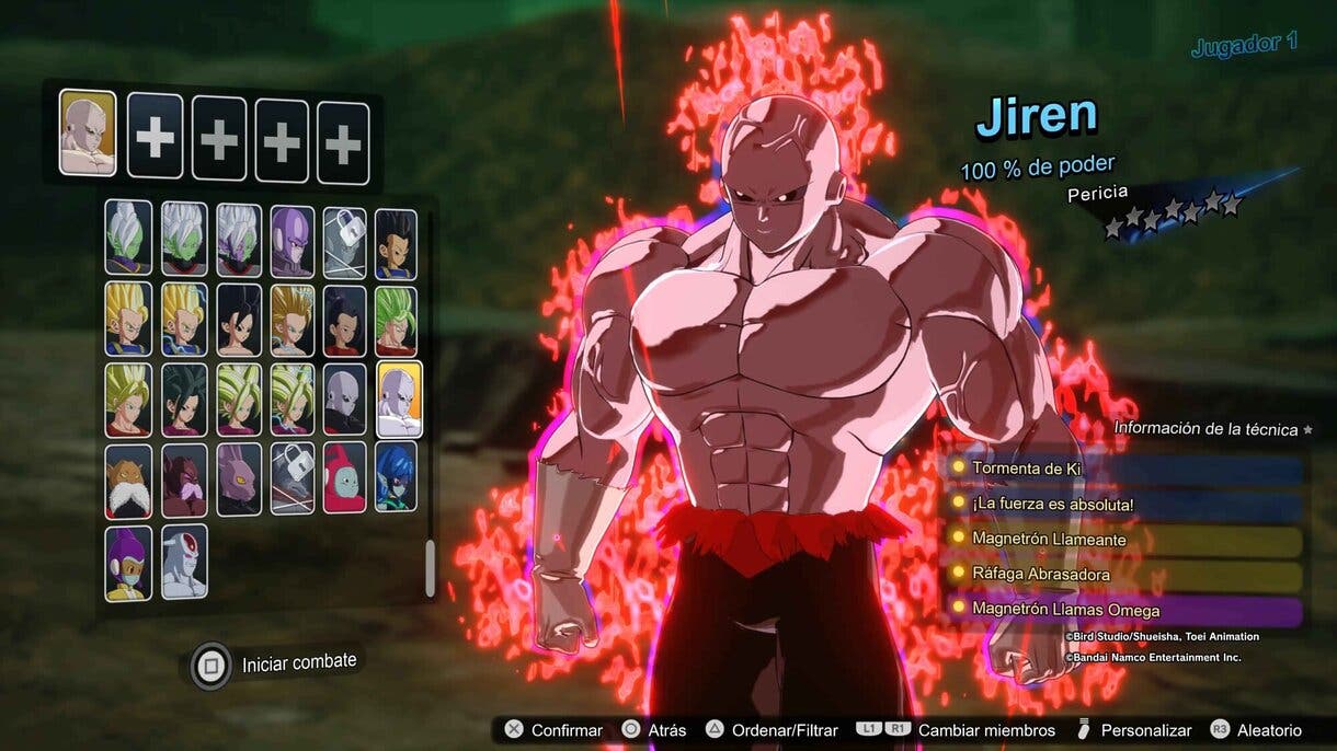 Jiren 100% de Poder Dragon Ball: Sparking! ZERO