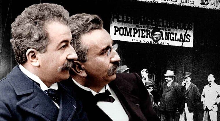 Imagen de Los hermanos Lumière y la primera película de la historia que se proyectó en cines