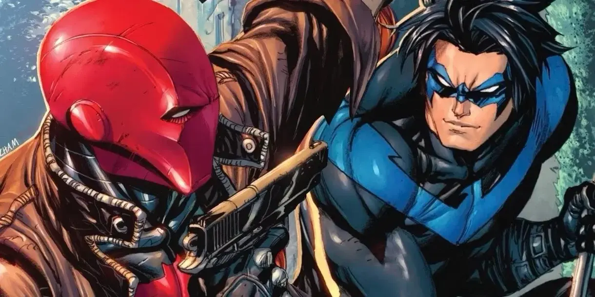 nightwing y capucha roja