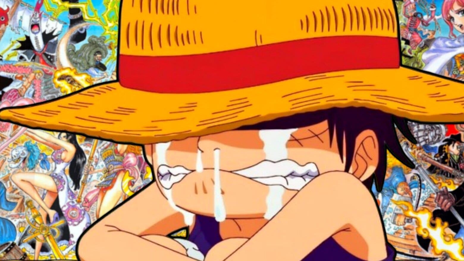 Luffy llorando de niño