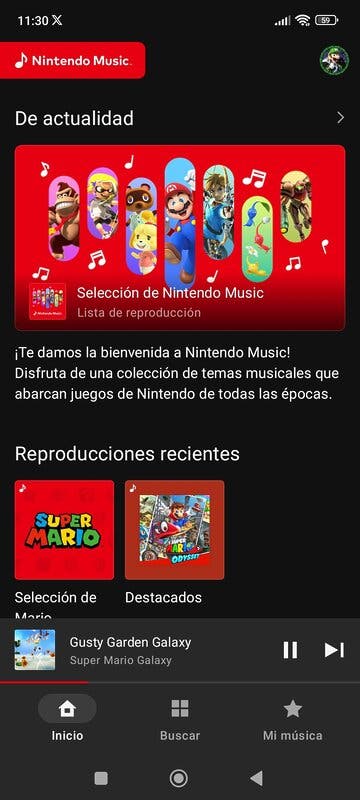 Así es Nintendo Music: una aplicación donde podrás escuchar la banda sonora de tus juegos favoritos