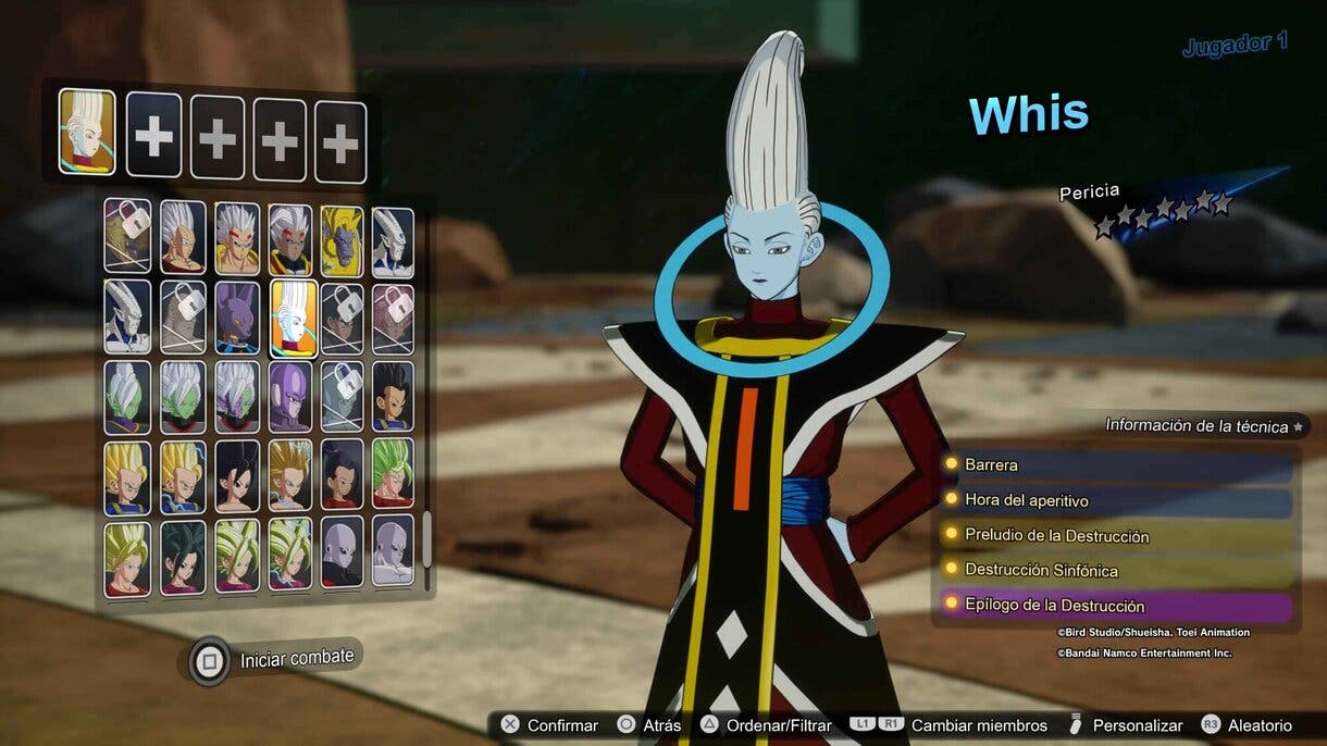 Whis Dragon Ball Sparking ZERO