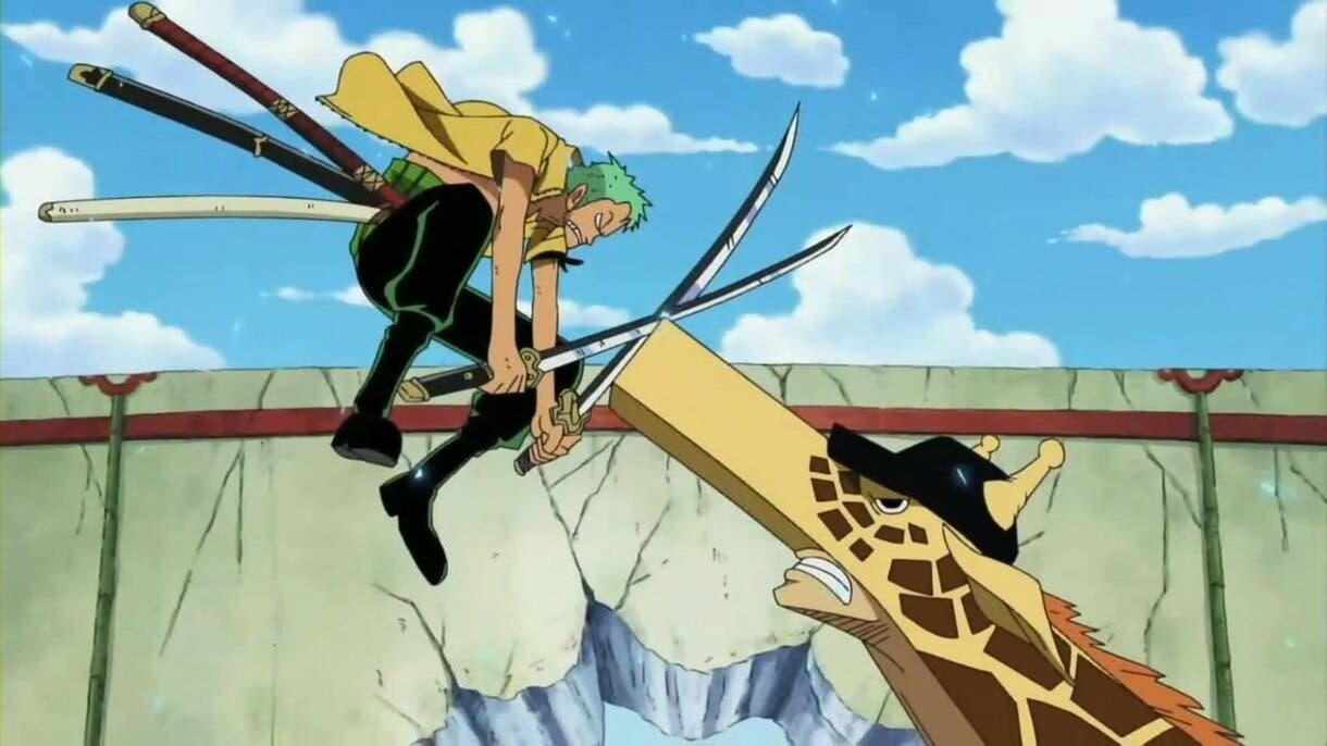 Zoro vs Kaku en el anime