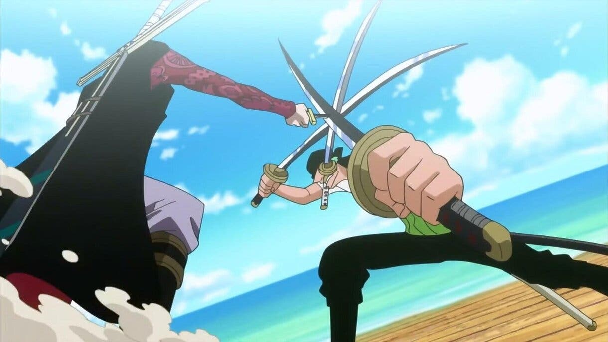 Zoro vs Mihawk