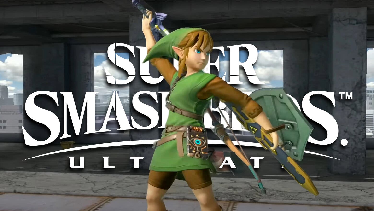 Animacion espada link super smash bros