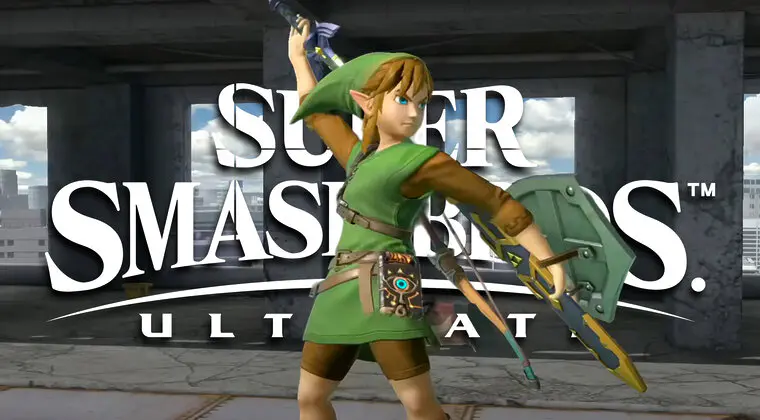Imagen de Link tiene un pequeño truco para poder desenvainar su espada en Super Smash Bros