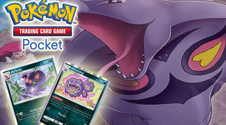 Imagen de Acorrala a tus rivales con Arbok y Weezing, la mejor baraja de tipo siniestro en JCC Pokémon Pocket