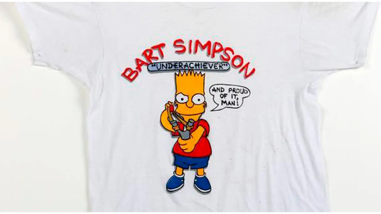 Camiseta de Bart Simpson prohibida