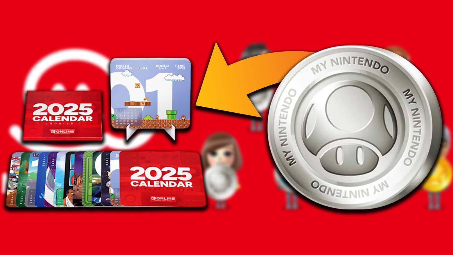 Nintendo regala un calendario a través de su tienda oficial por muy pocos puntos de platino