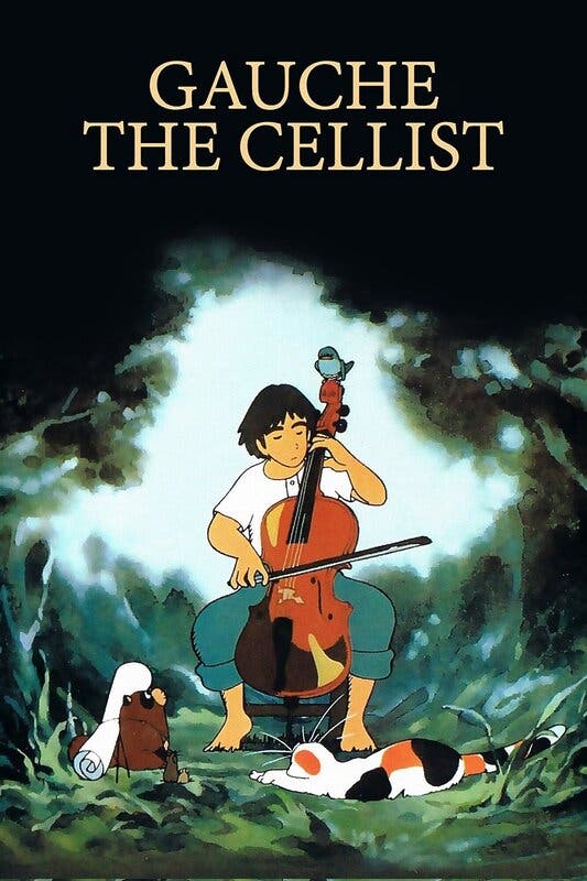 Goshu el violoncelista Isao Takahata