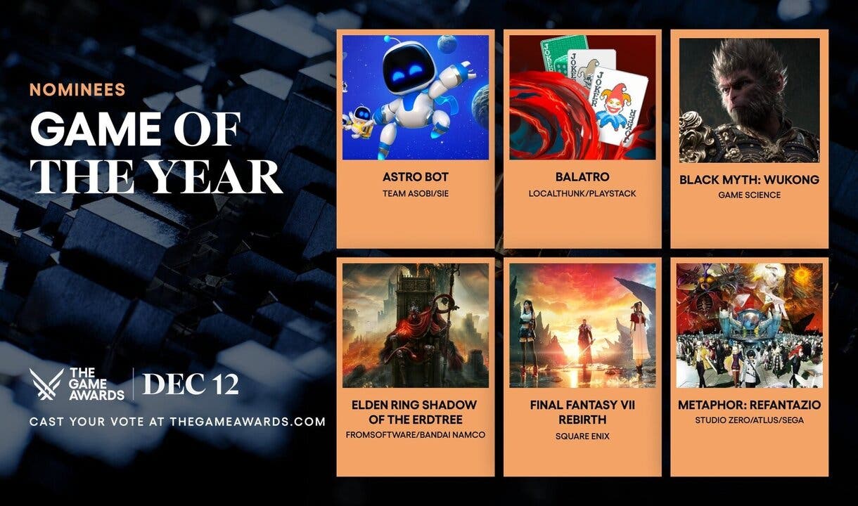 Los candidatos a GOTY en The Game Awards