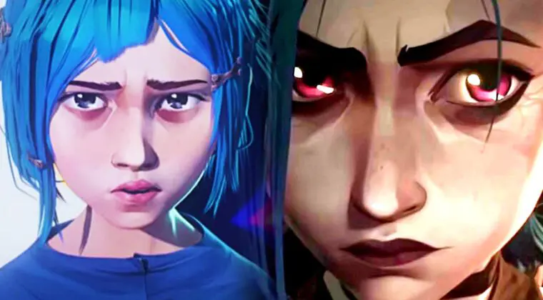 Imagen de ¿Por qué el color de los ojos de Jinx es morado/rosa en Arcane?