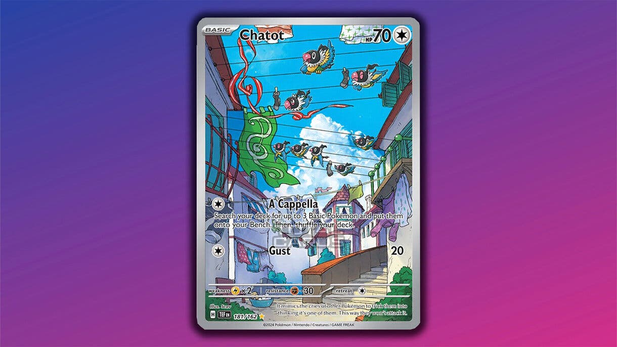 Carta Pokémon de Chatot