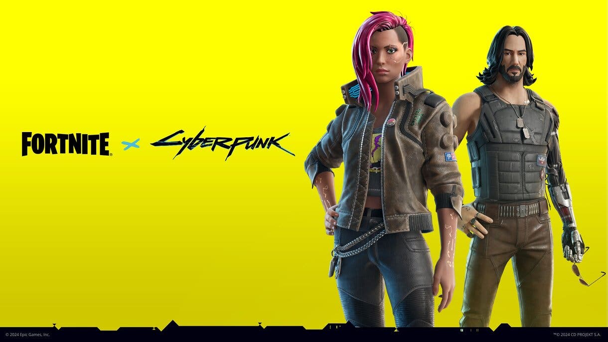 Fortnite: así son las nuevas skins de Cyberpunk 2077