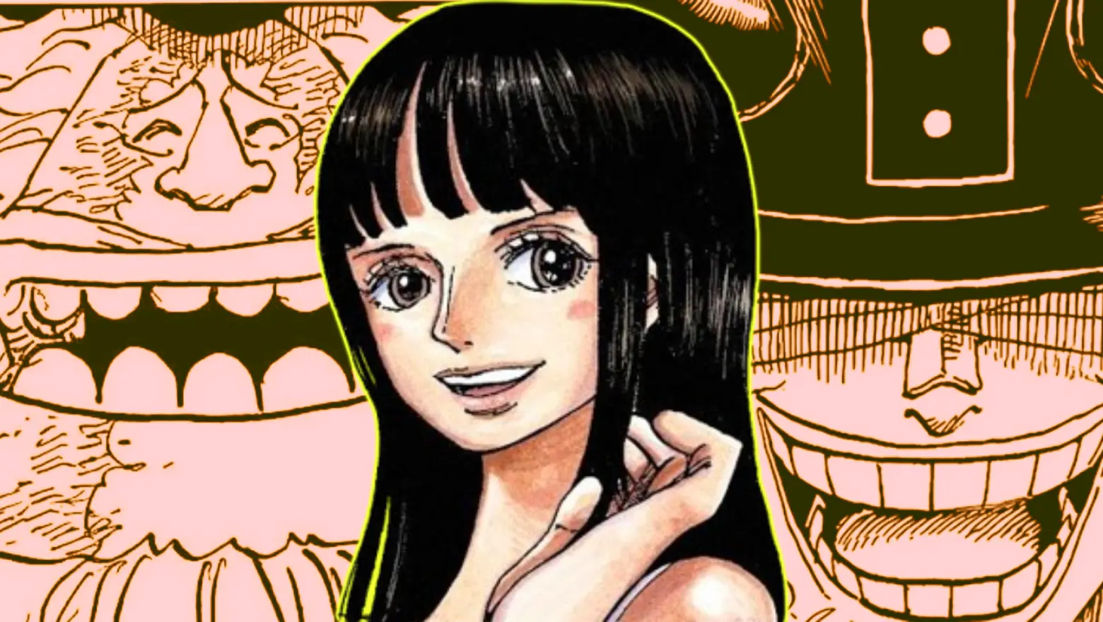 Nico Robin junto a Saul y Loki.