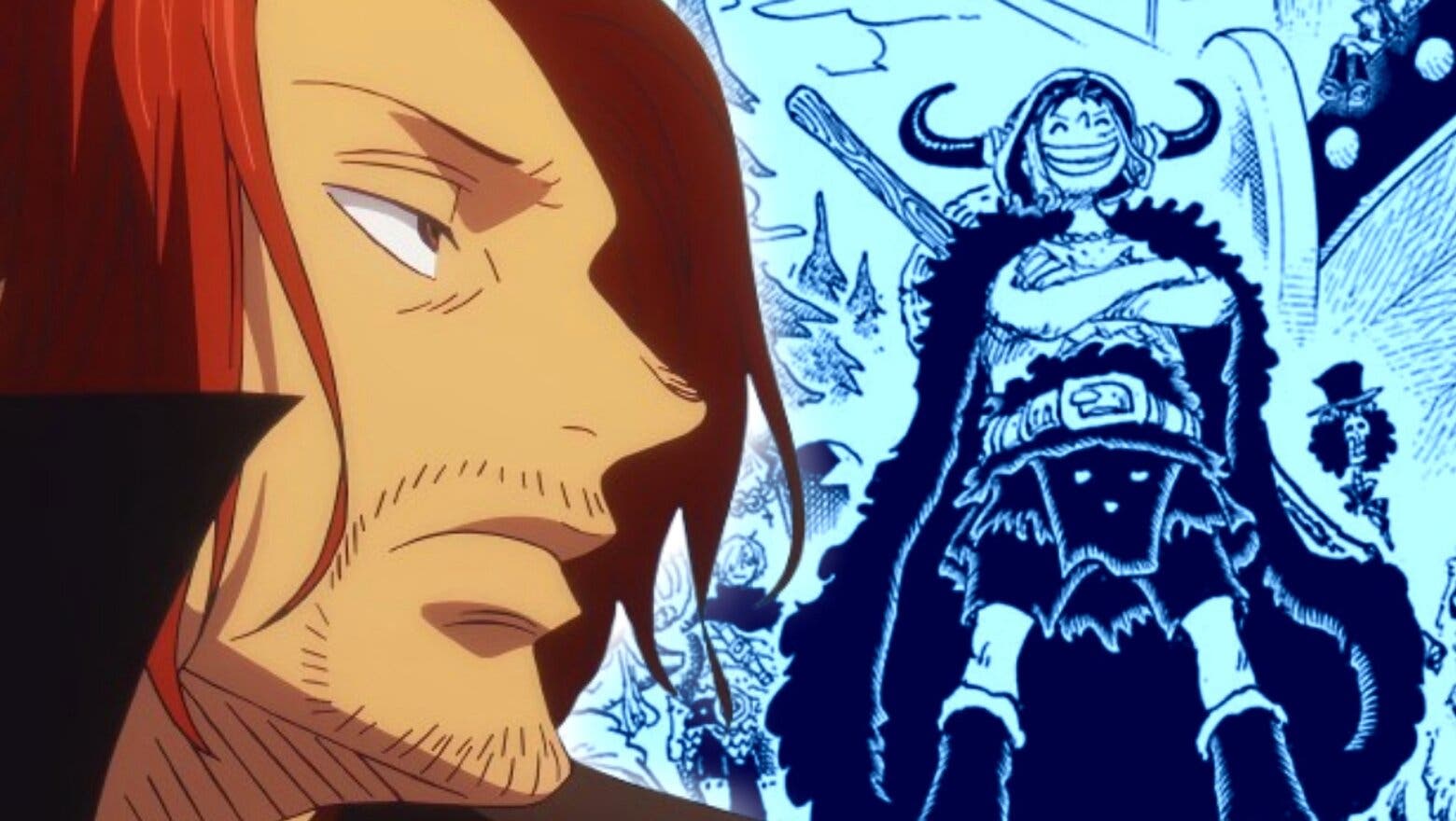 Shanks y Luffy.