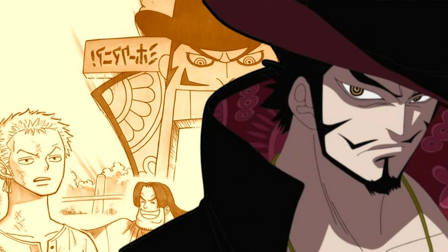 Mihawk en la novela de zoro