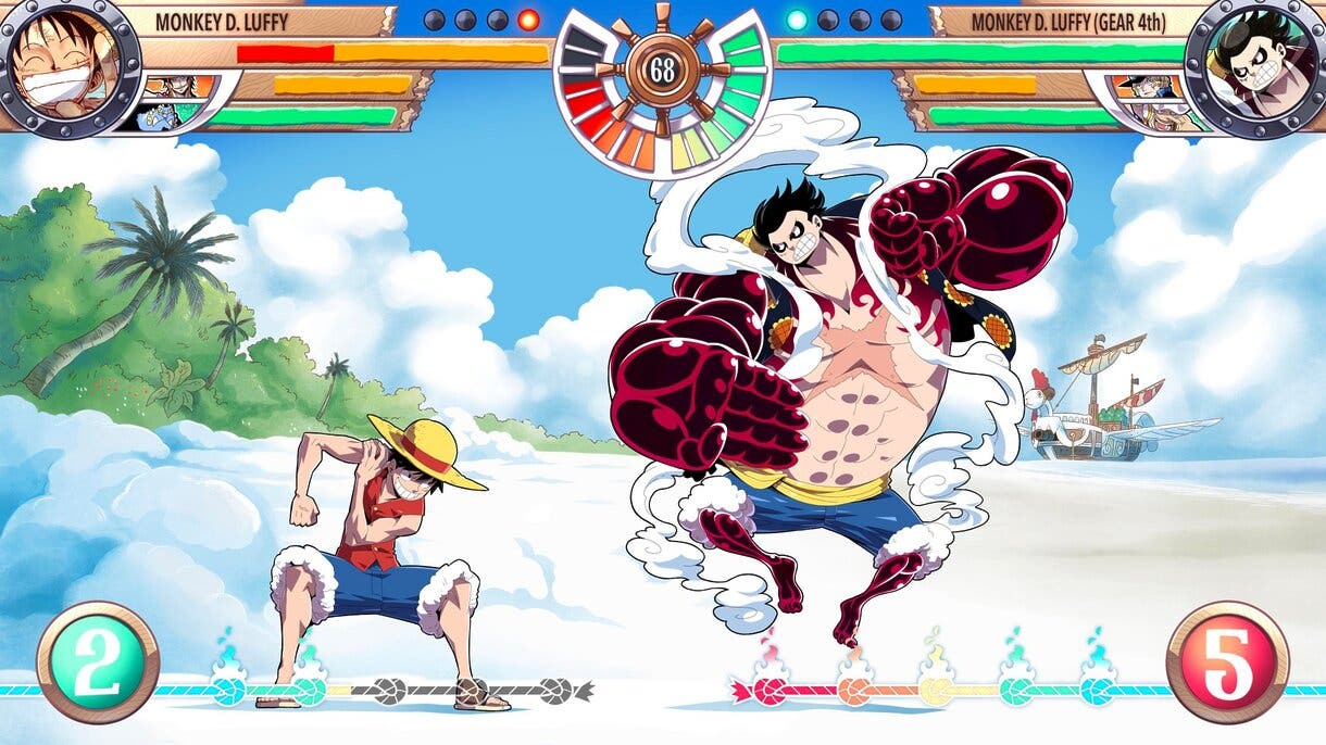 fan art de fighting game de one piece.