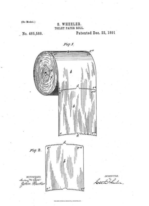 Patente de papel higiénico
