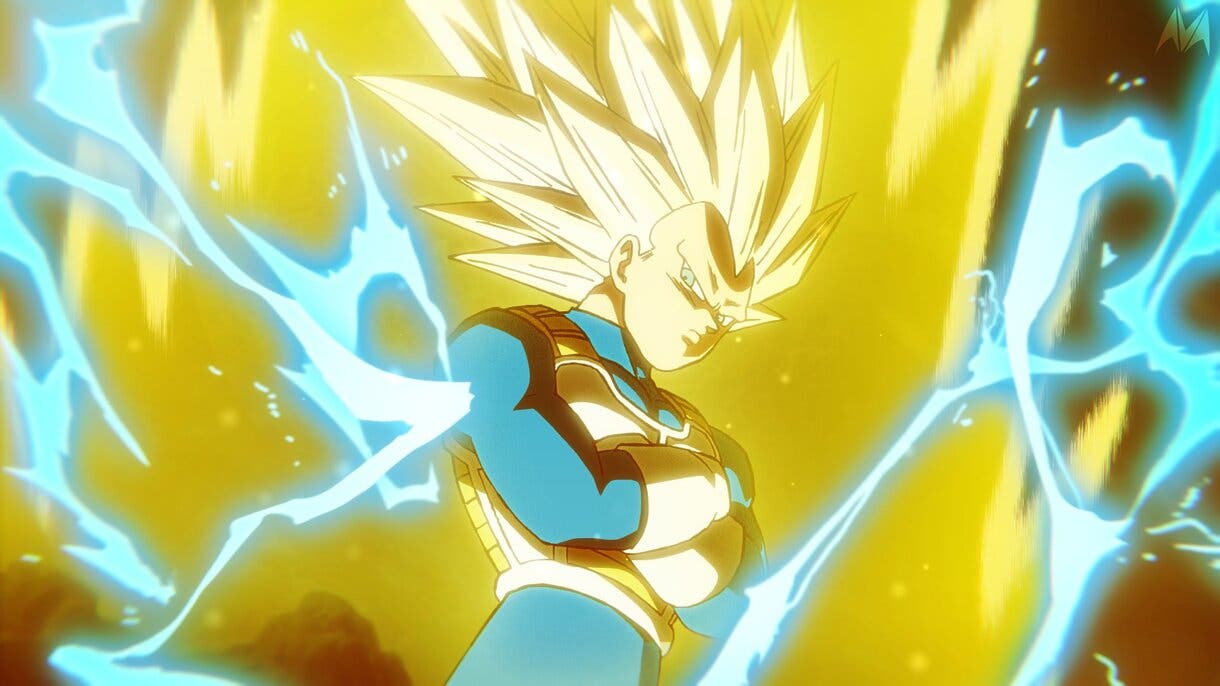 Vegeta adulto con el Super Saiyan 3 de Dragon Ball Daima