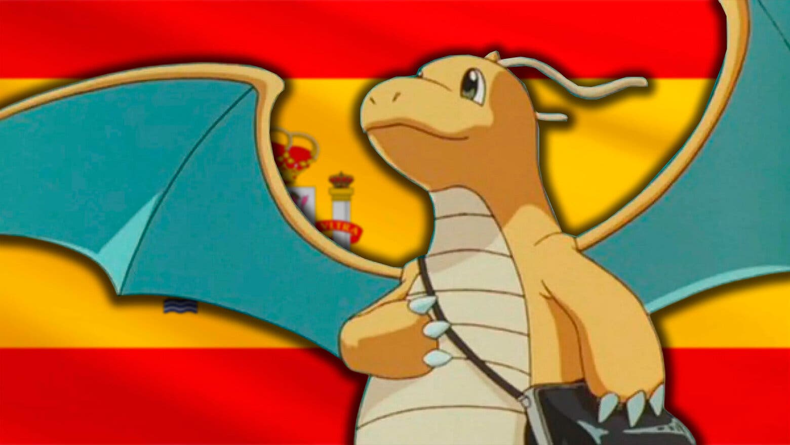 Bandera de España con Dragonite