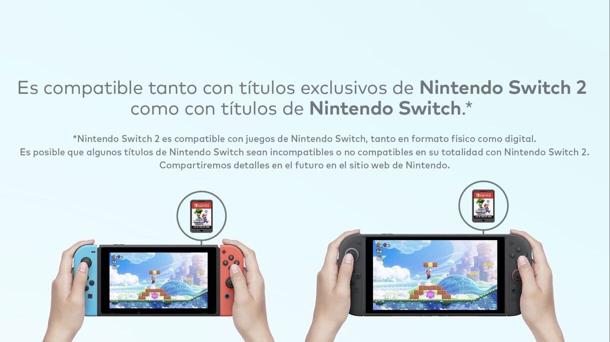 CONFIRMADO: Nintendo Switch 2 será compatible con juegos de la Nintendo Switch original