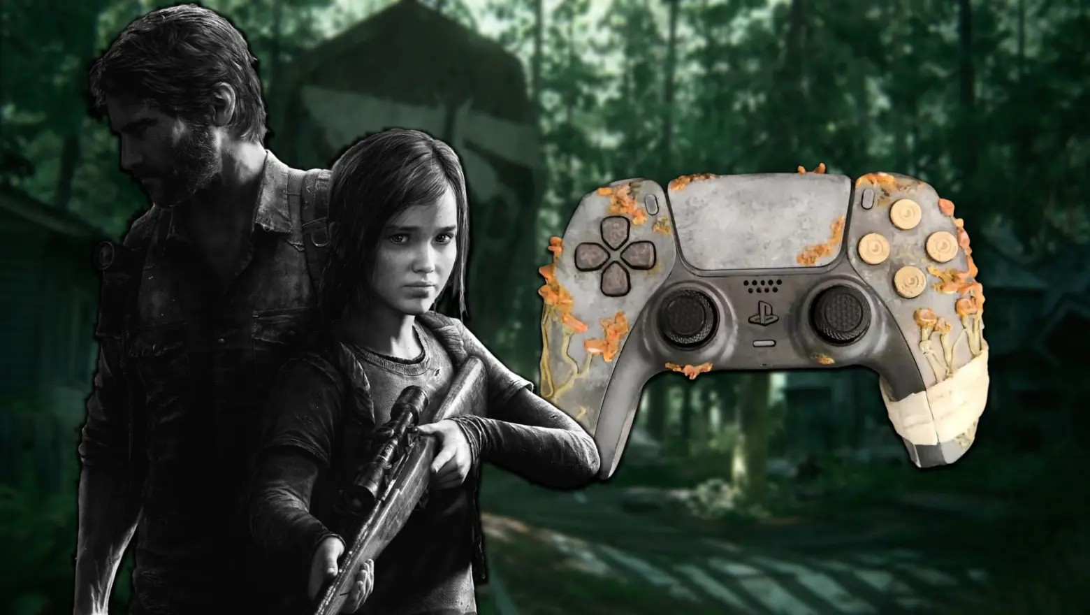 Un fan de The Last of Us crea un increíble DualSense de PS5 con el Cordyceps como principal protagonista