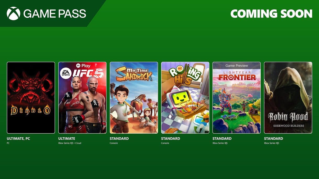 Xbox Game Pass enero 2025