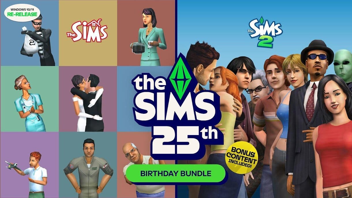 Los Sims celebran su 25º aniversario con el relanzamiento de 'Los Sims y Los Sims 2'